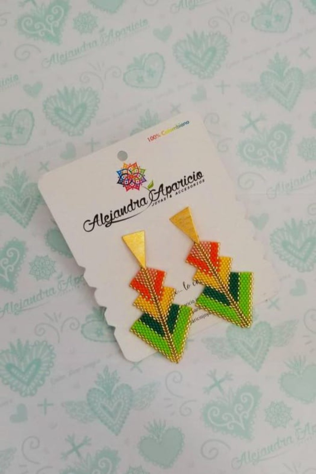 Aretes En Flechas Tejido En Miyuki
