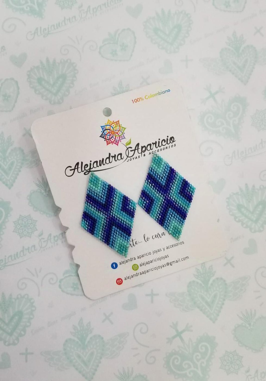 Aretes Rombos En Miyuki
