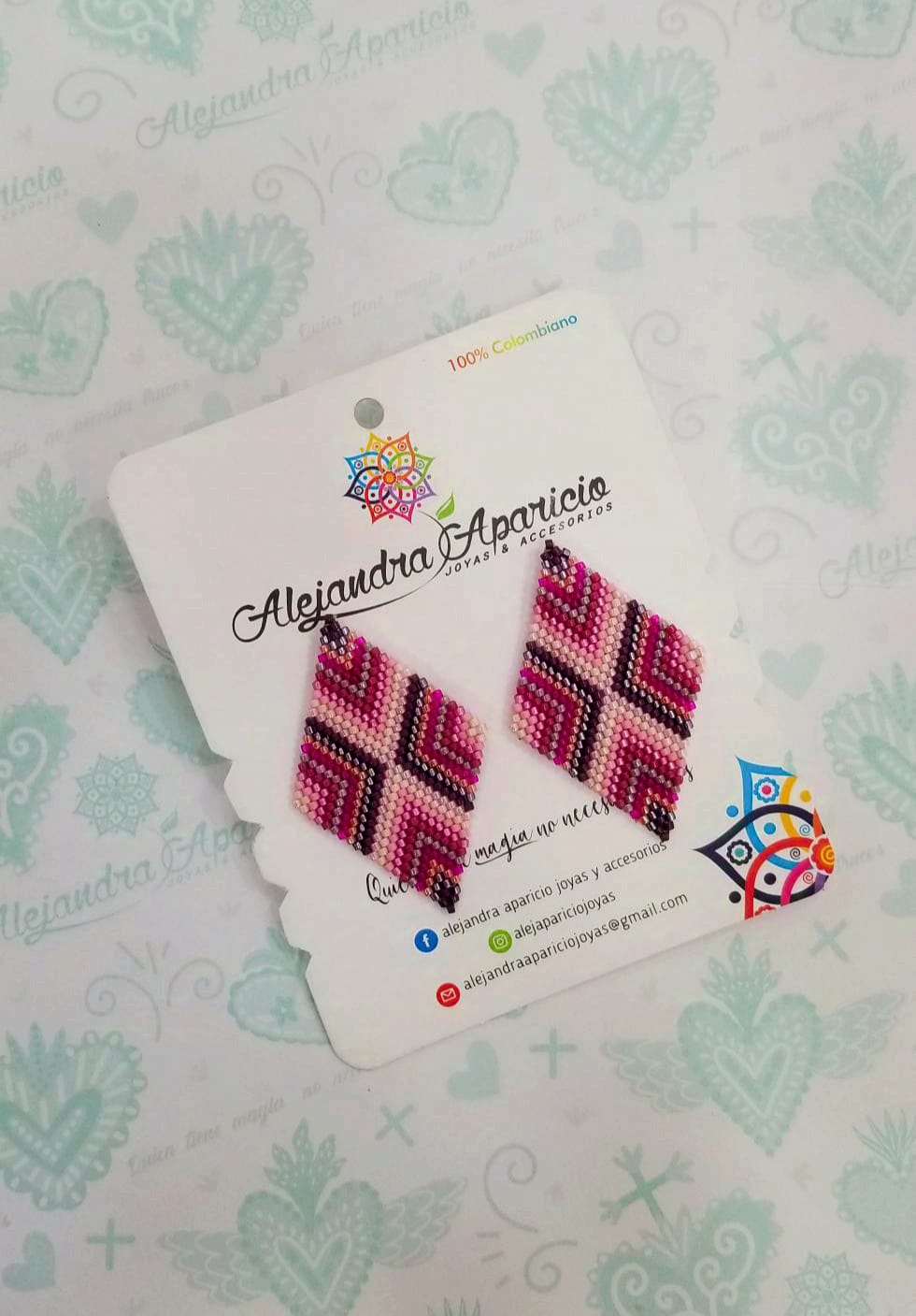 Aretes Rombos En Miyuki