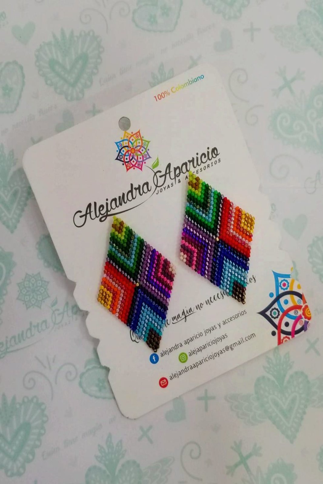 Aretes Rombos En Miyuki