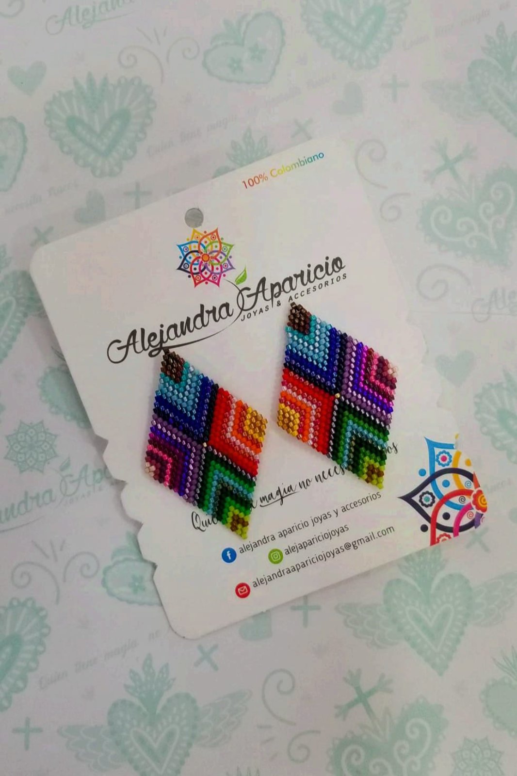 Aretes Rombos En Miyuki