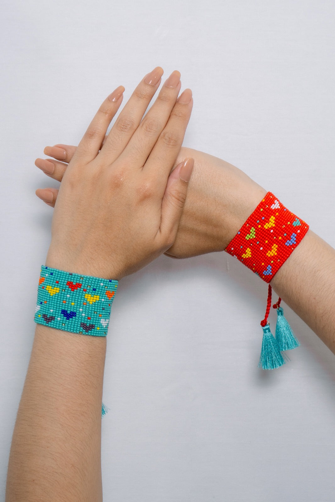 Pulsera lluvia de corazones