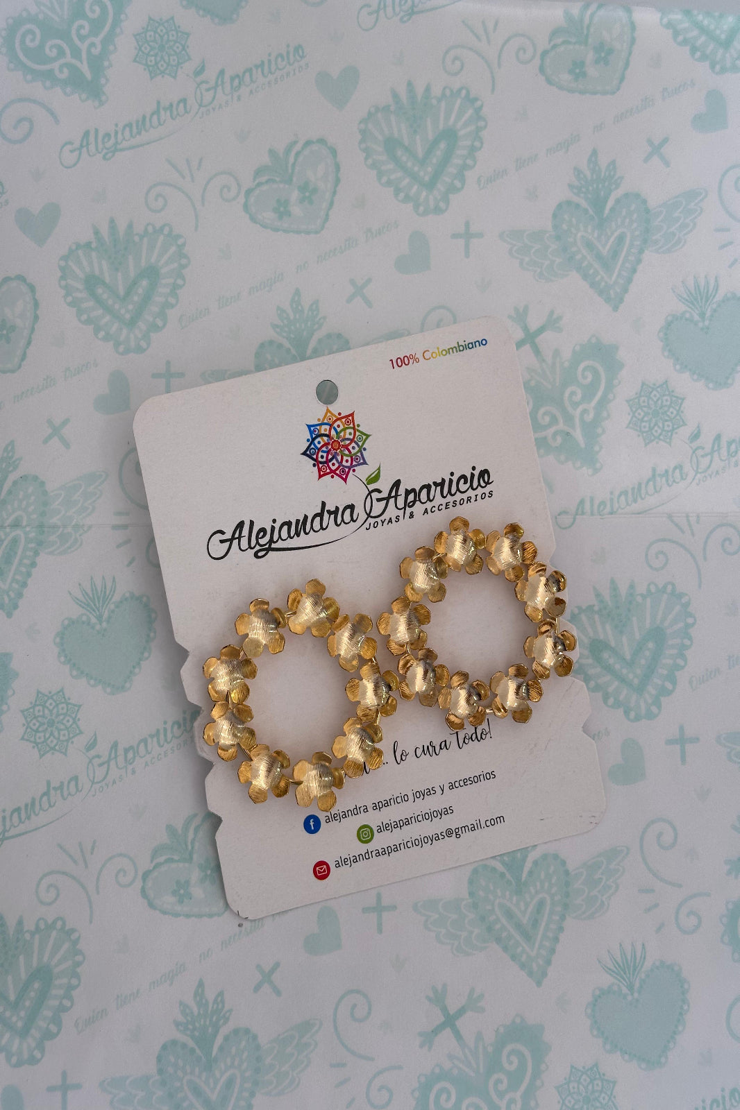 Aretes Corona de Flores