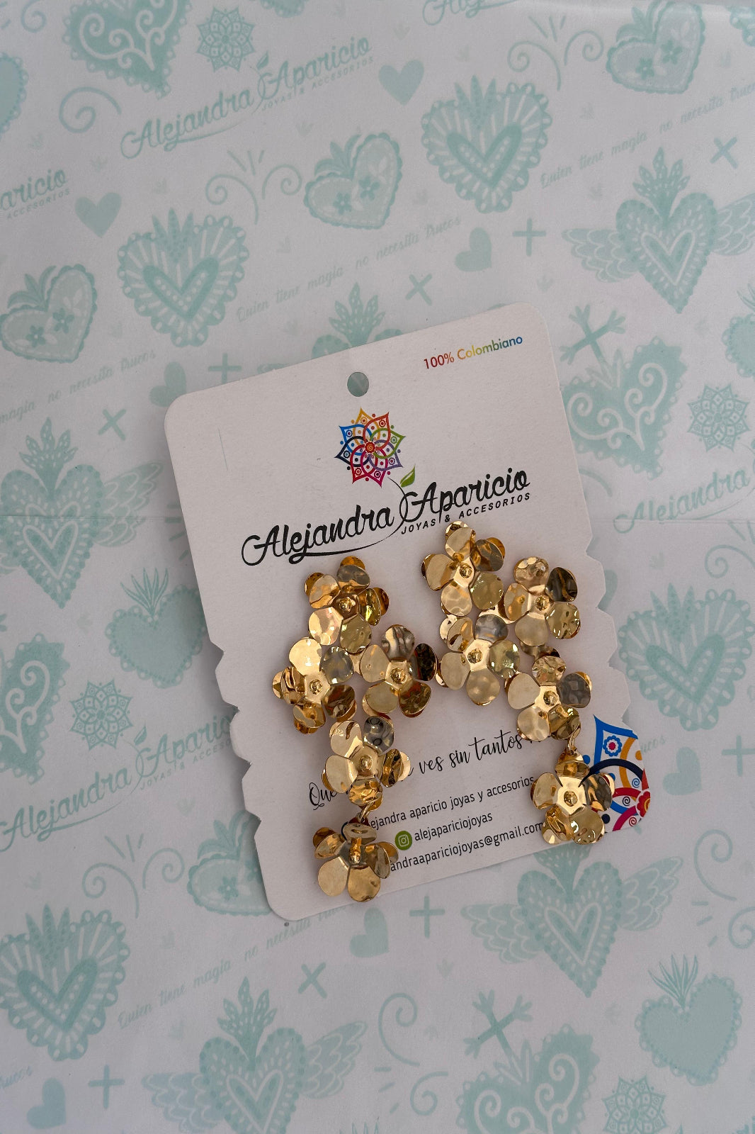 Aretes Caida Floral