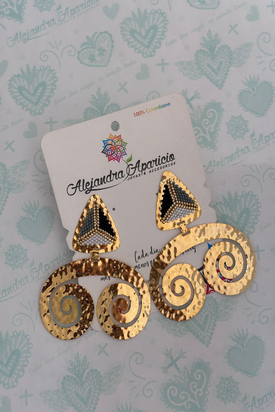 Aretes en Miyuki Precolombino